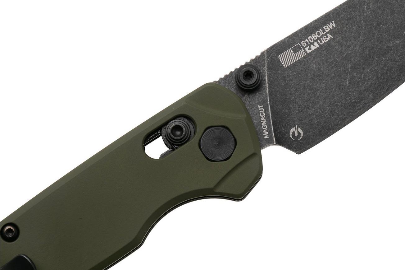 Kershaw Bel Air 6105OLBW, Blackwashed CPM MagnaCut, OD Green Aluminum zakmes