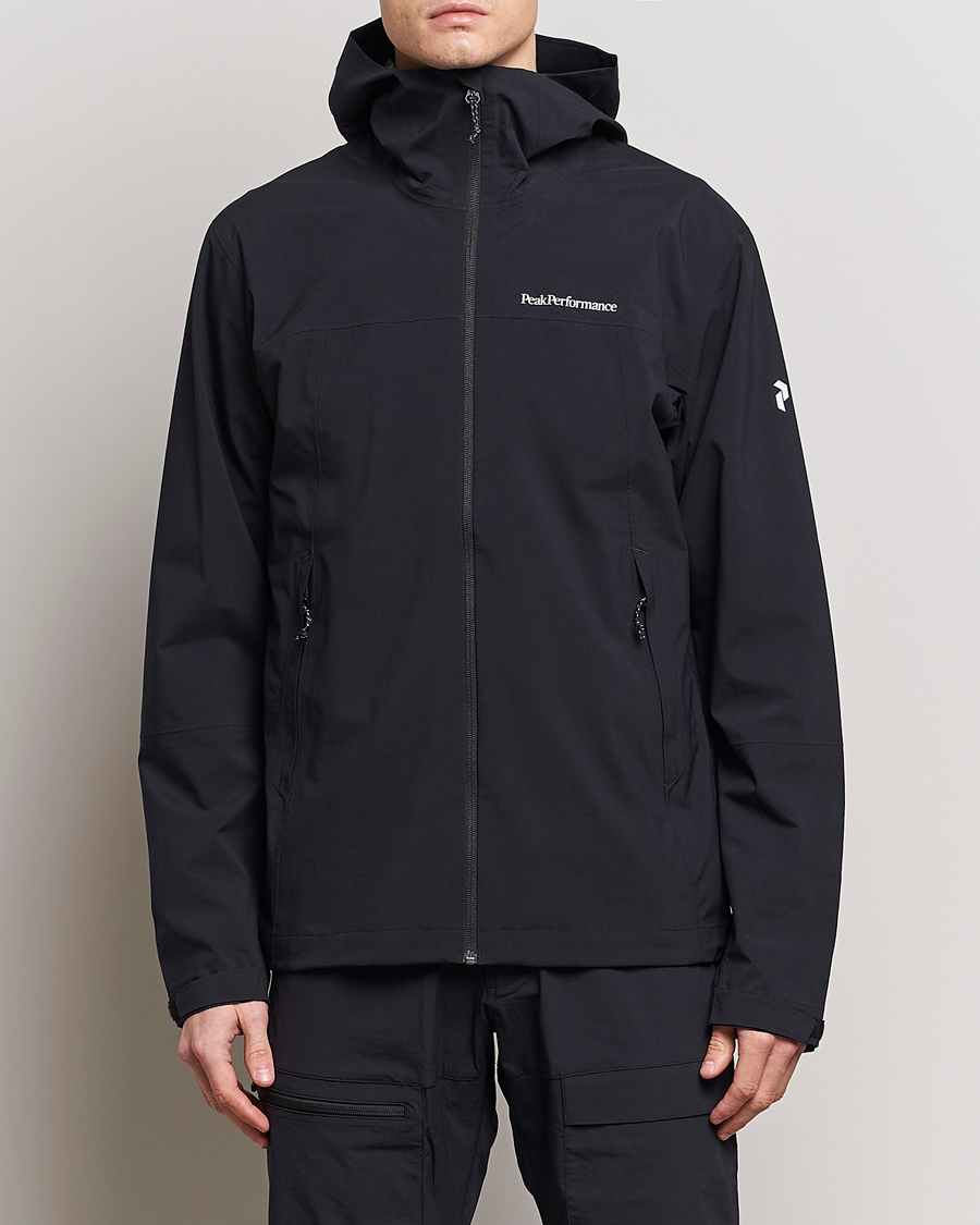Peak Performance Trail Hipe Hooded Shell Jacket Black