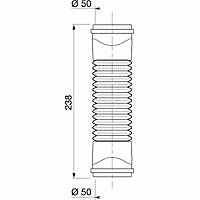 Raccord d'évacuation souple Wirquin Push Fit ø50 mm