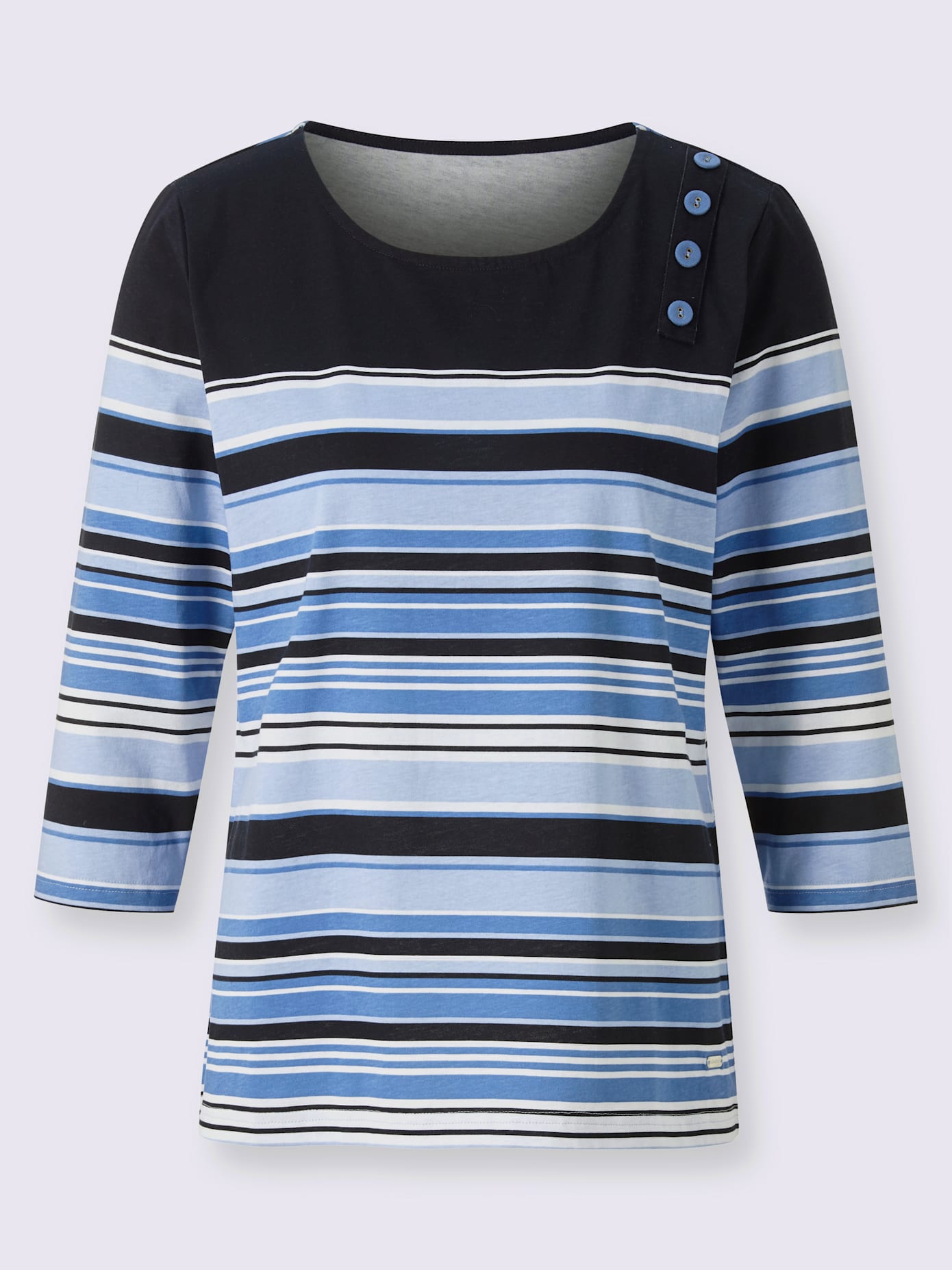 T-shirt à manches 3/4 pur coton