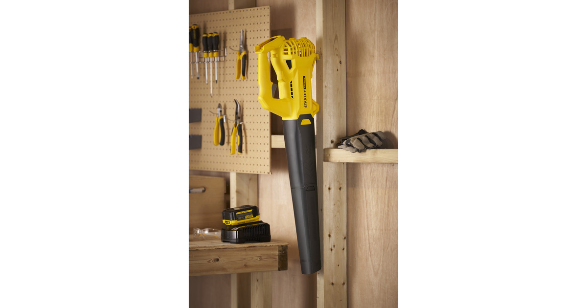 Stanley18V STANLEY FATMAX V20 accu bladblazer - 4.0Ah accu  (Geel/zwart, Accu en lader inbegrepen)