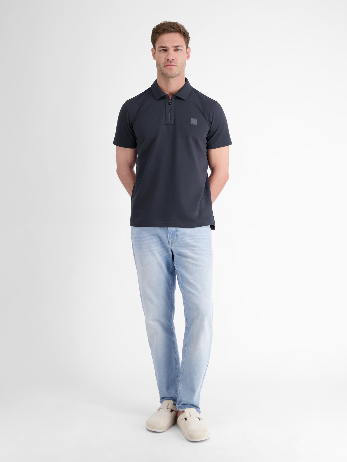 Herren Poloshirt mit Reißverschlusskragen