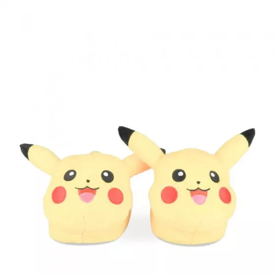 Chaussons peluche garçon Pikachu JAUNE POKEMON