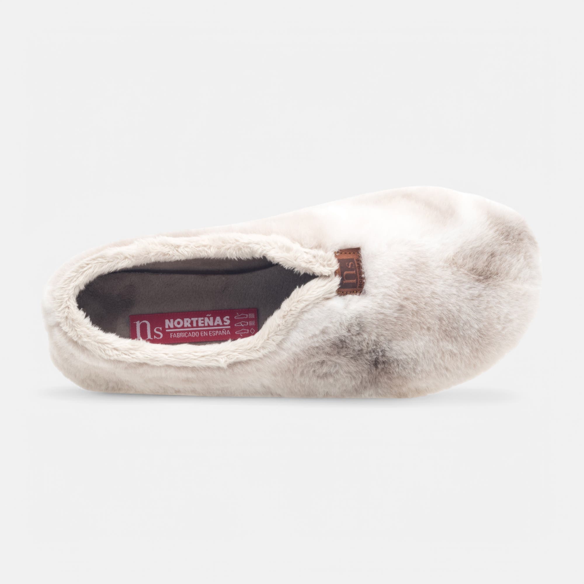 Pantoufles botillons Femme beige