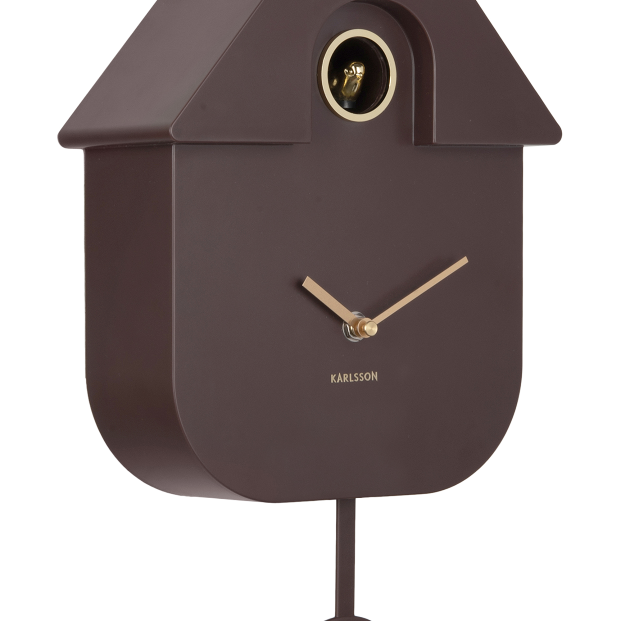 Wandklok Modern Cuckoo Oro Aardebruin