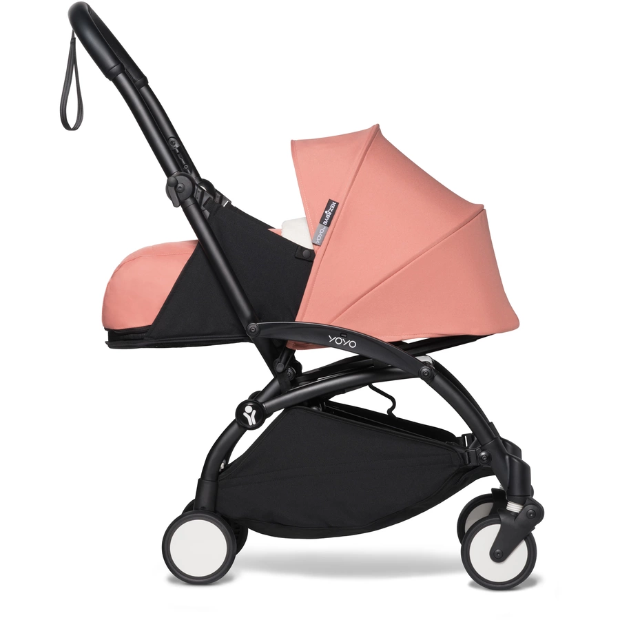 BABYZEN Kinderwagen YOYO2 0+ Black mit Neugeborenenaufsatz Ginger