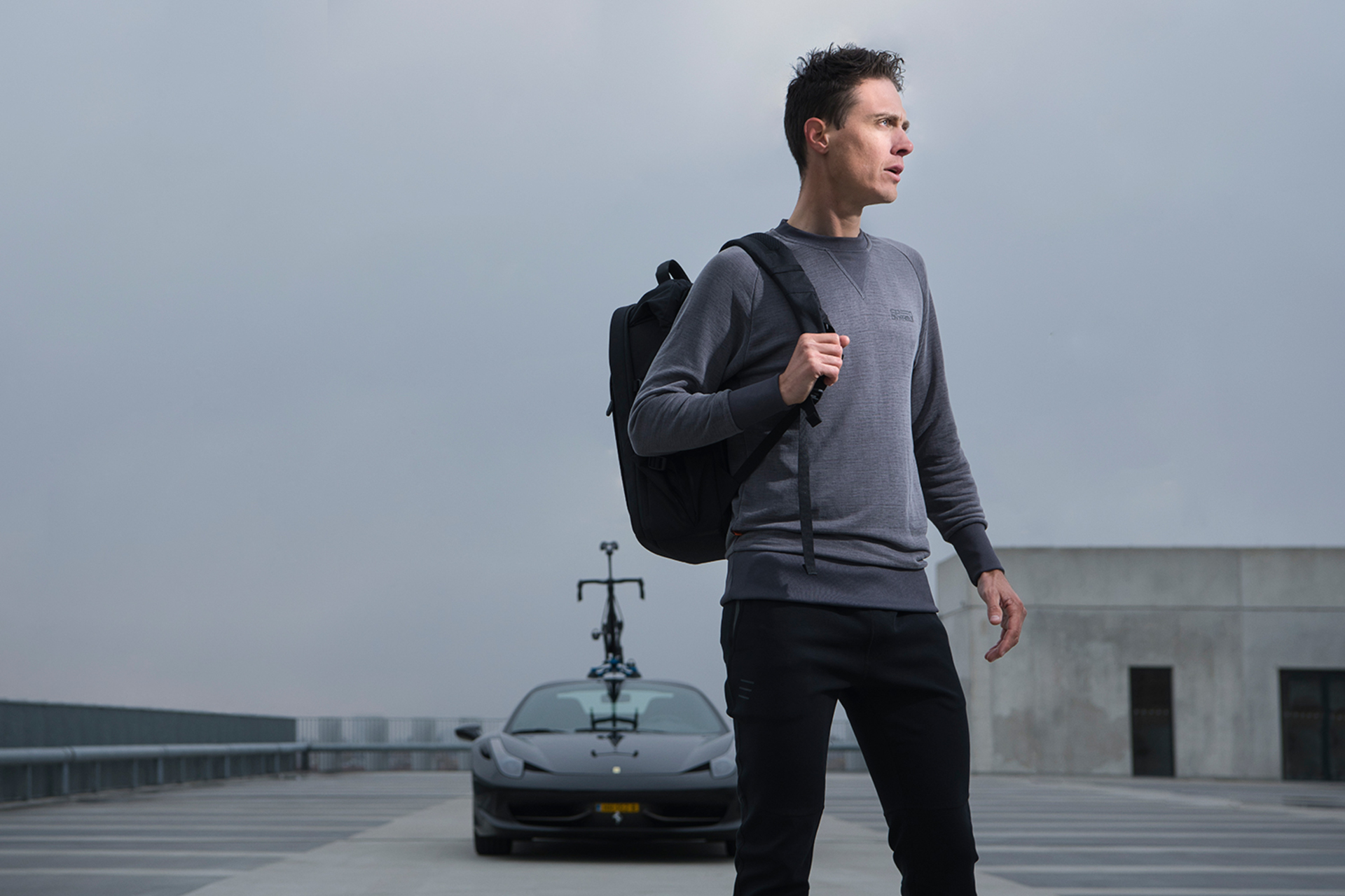 FUTURUM Tech Sweater SPEED ON WHEELS Dark Grey
