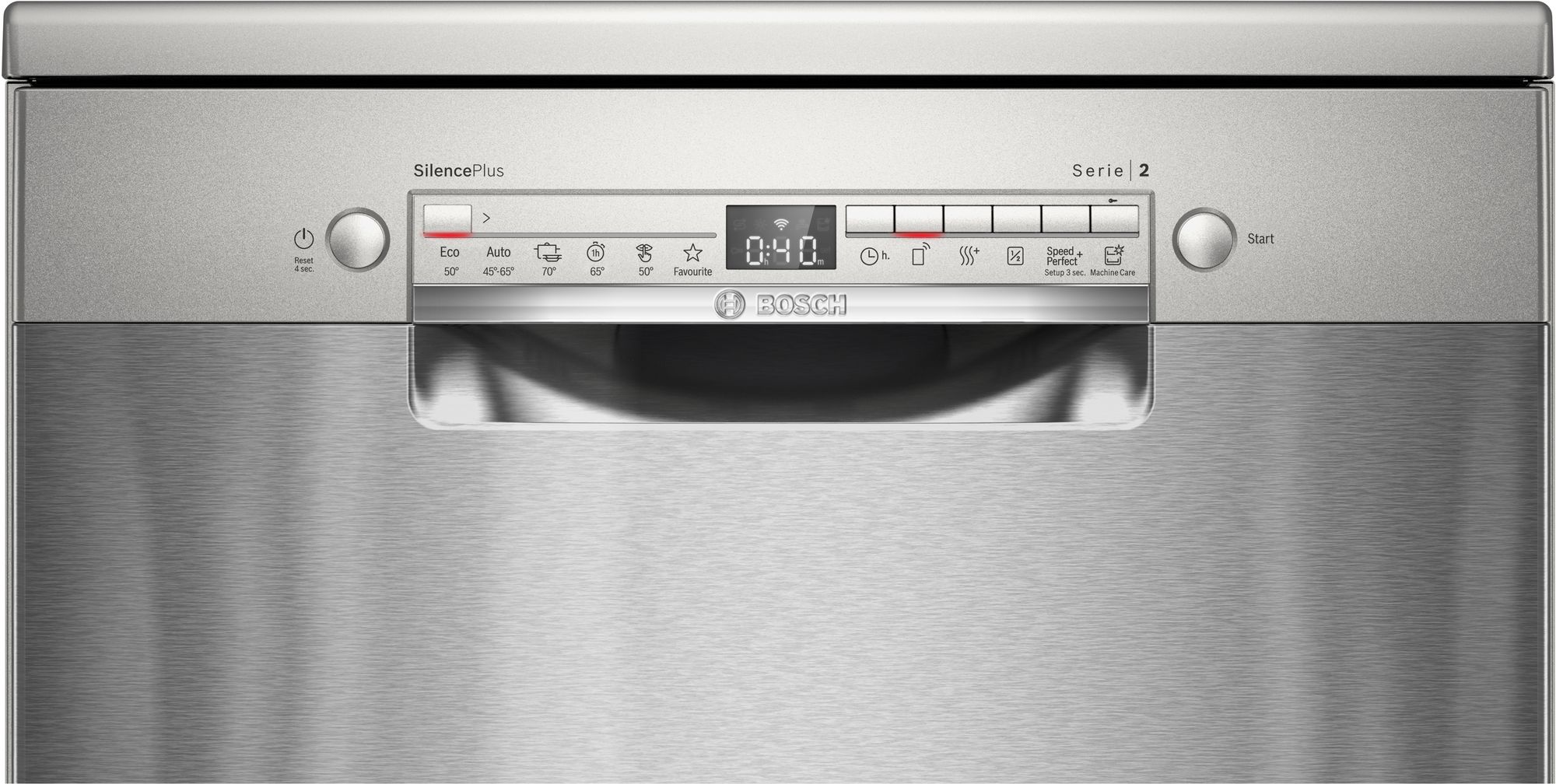 Lava-louças de instalação livre Série 2, 60 cm, em aço inoxidável, SMS2HKI04E
