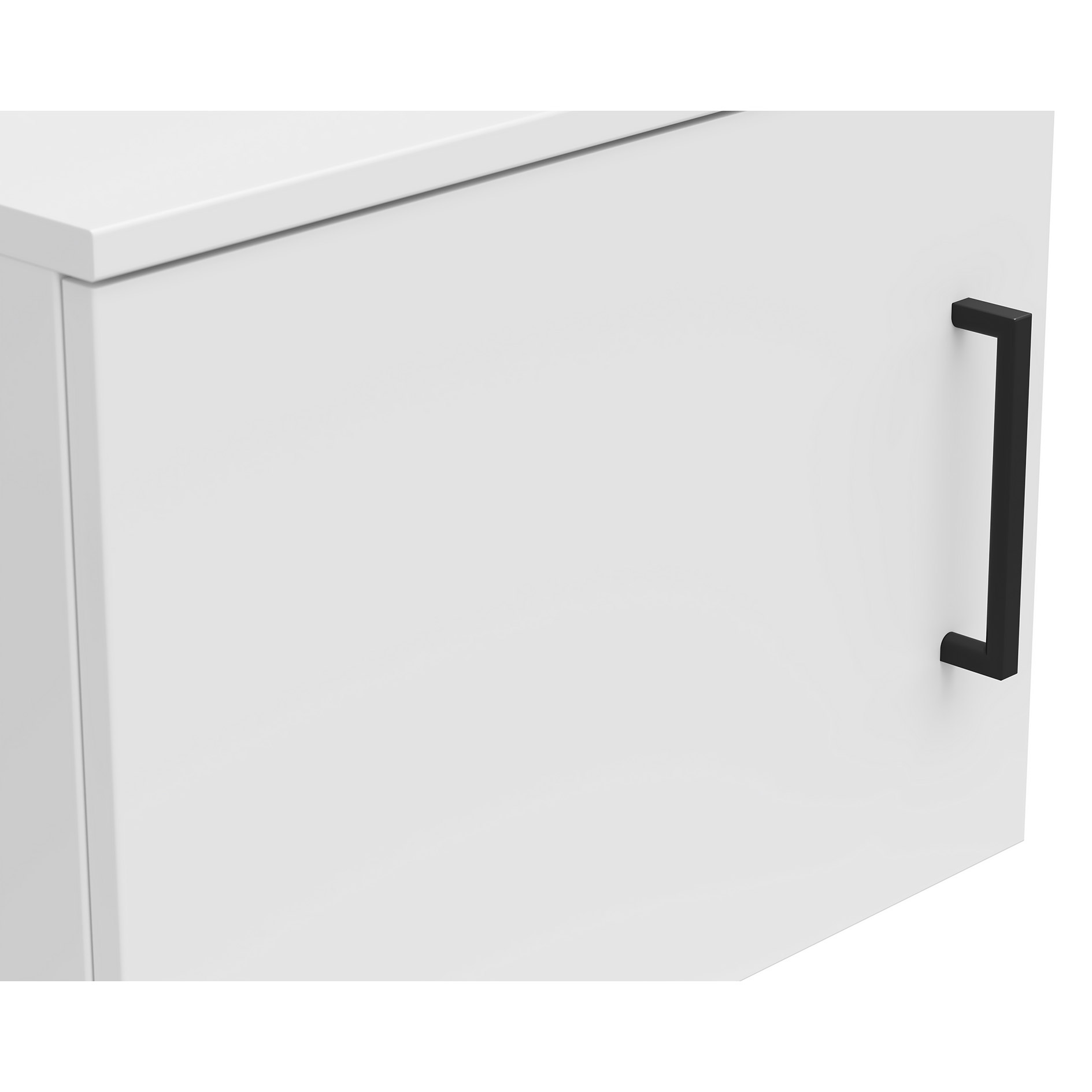 Aufsatzelement - auch hängend verwendbar - weiß - Breite 45 cm