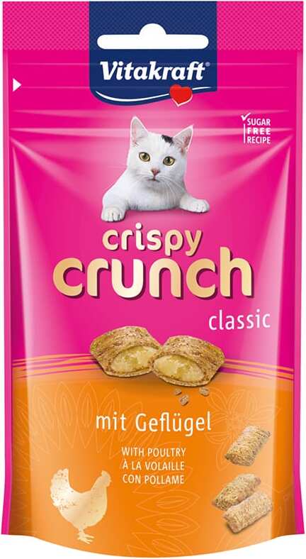 Vitakraft kattensnack Crispy Crunch gevogelte 60 g