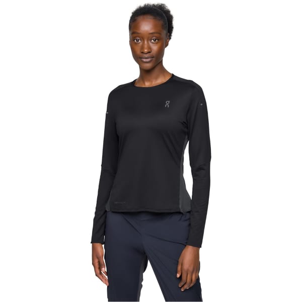 T-shirt running ON RUNNING PERFORMANCE LONG-T W BLACK/ECLIPSE