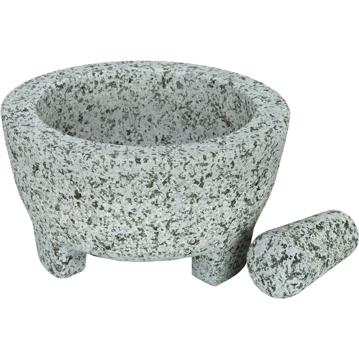 Molcajete morter & pistill, granitt