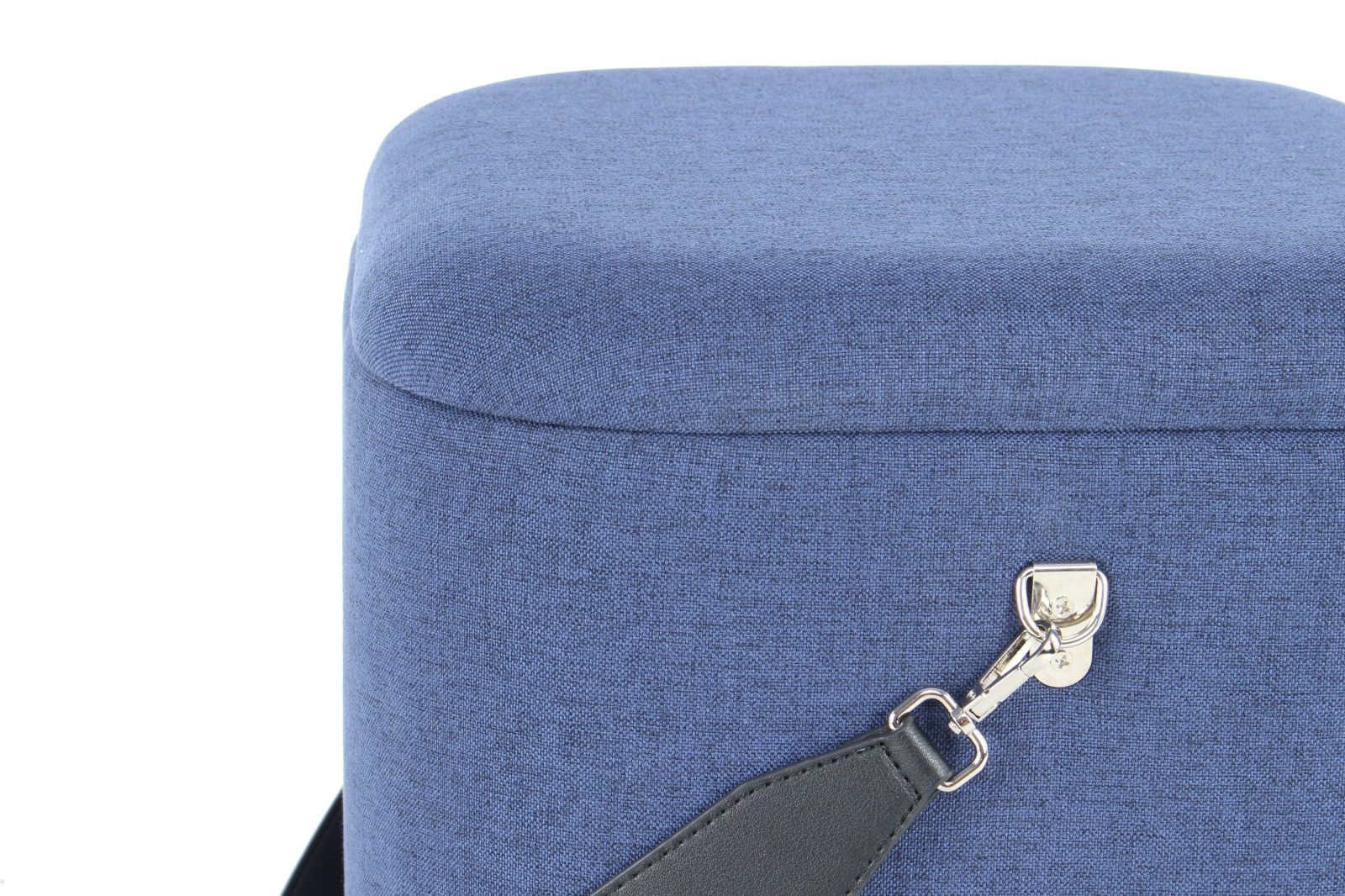 2er-Set Hocker ARABELLA 225 - blau-schwarz - ineinander stapelbar