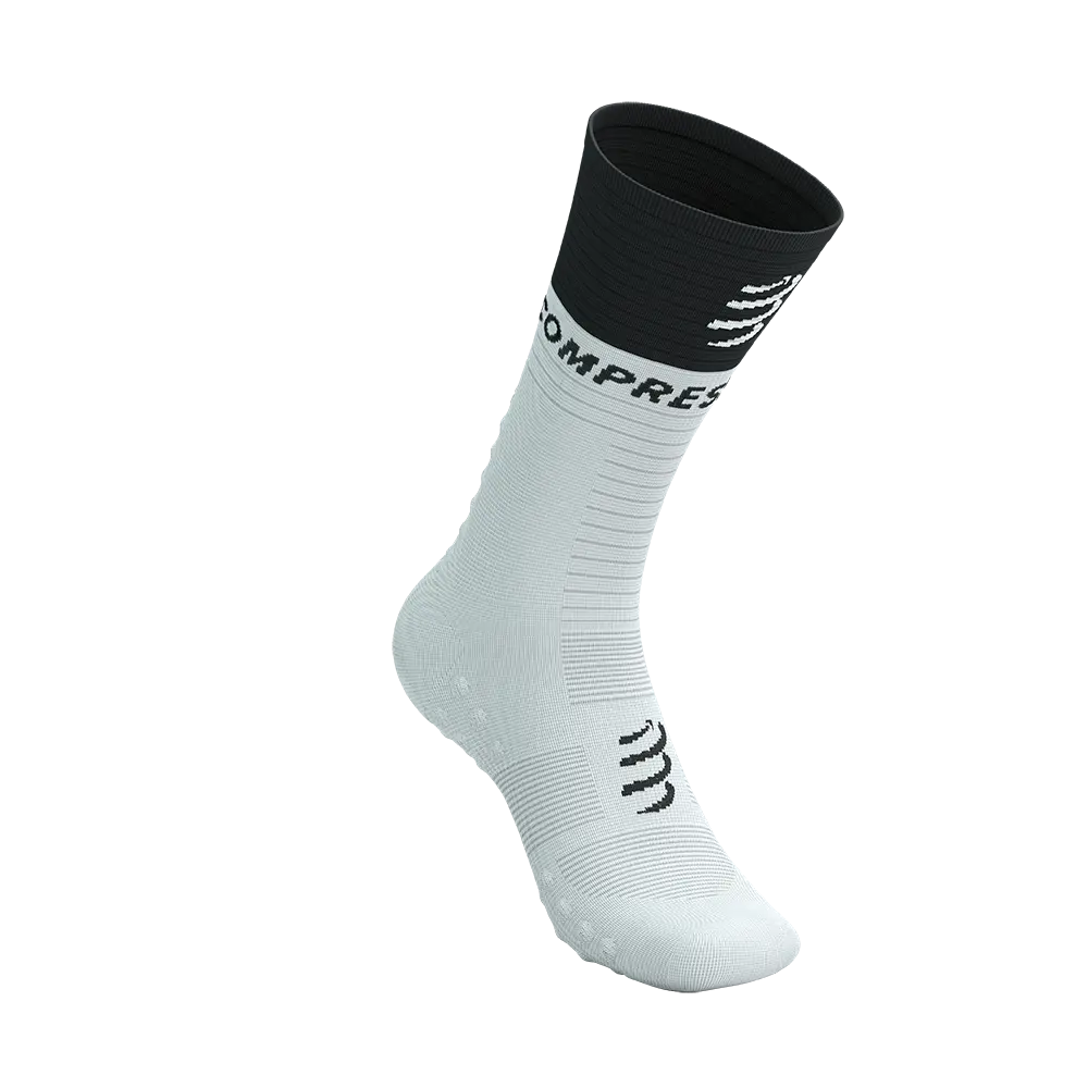 Compressport Mid V2.0 Bike Compressiesokken Wit/Zwart