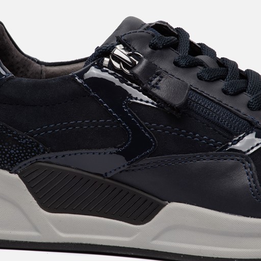 Gabor Rollingsoft Sneakers blauw Suede