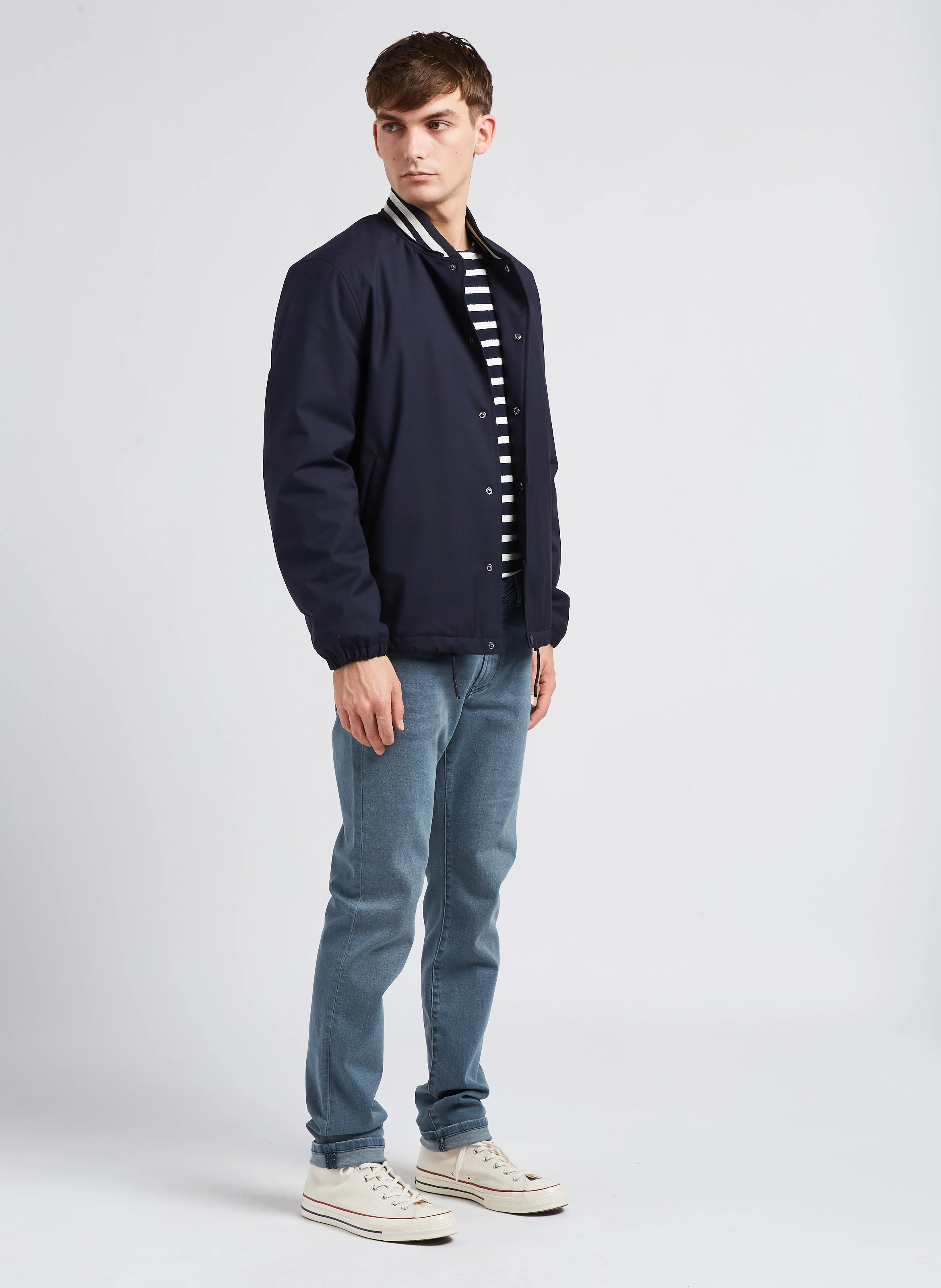 Jean slim en coton bio stretch| Bleu