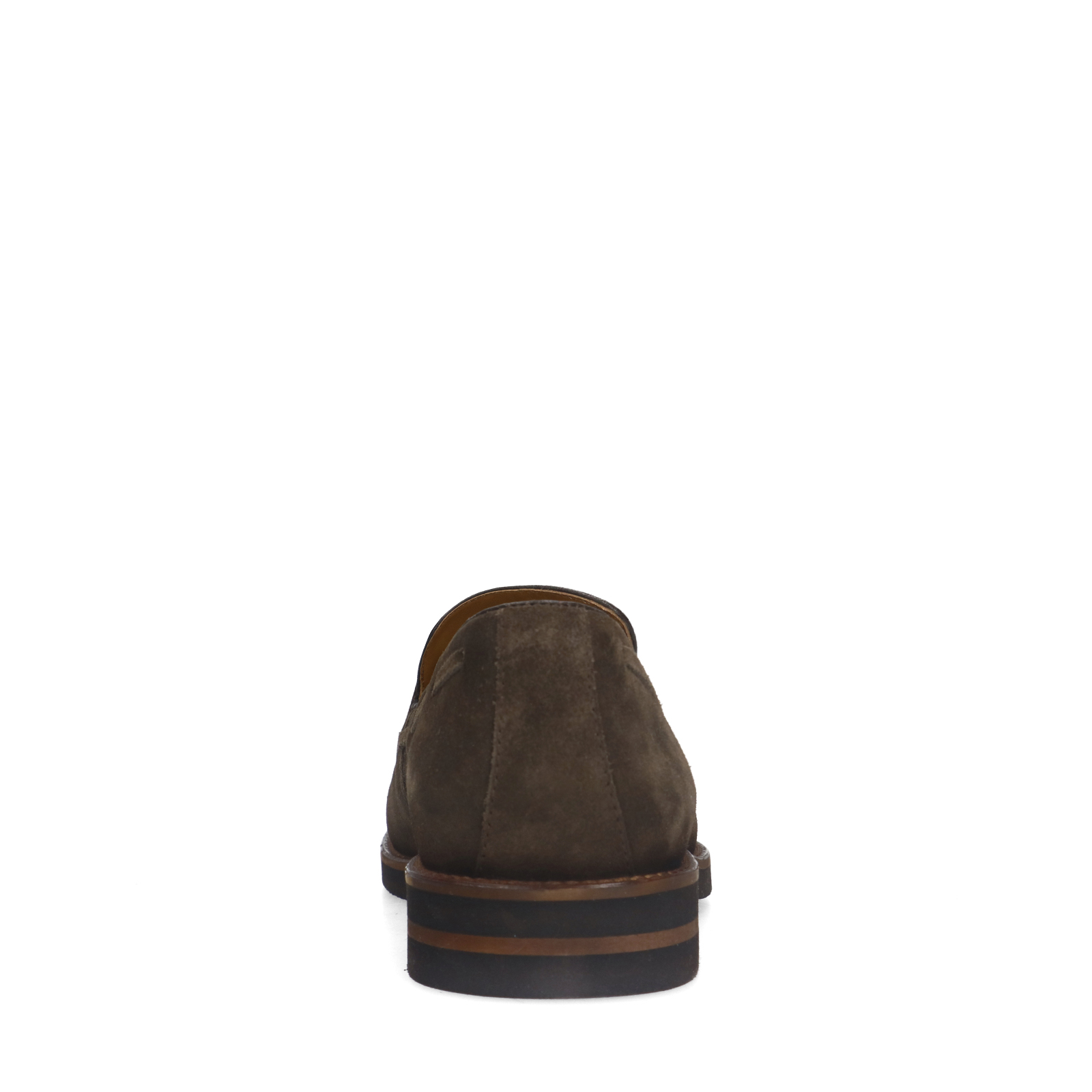 Bruine suède loafers