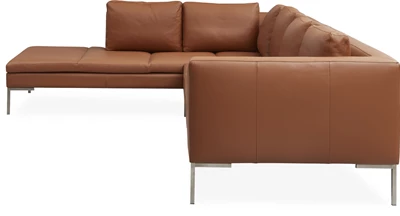 Nordskov venstrevendt hjørnesofa med pufafslutning