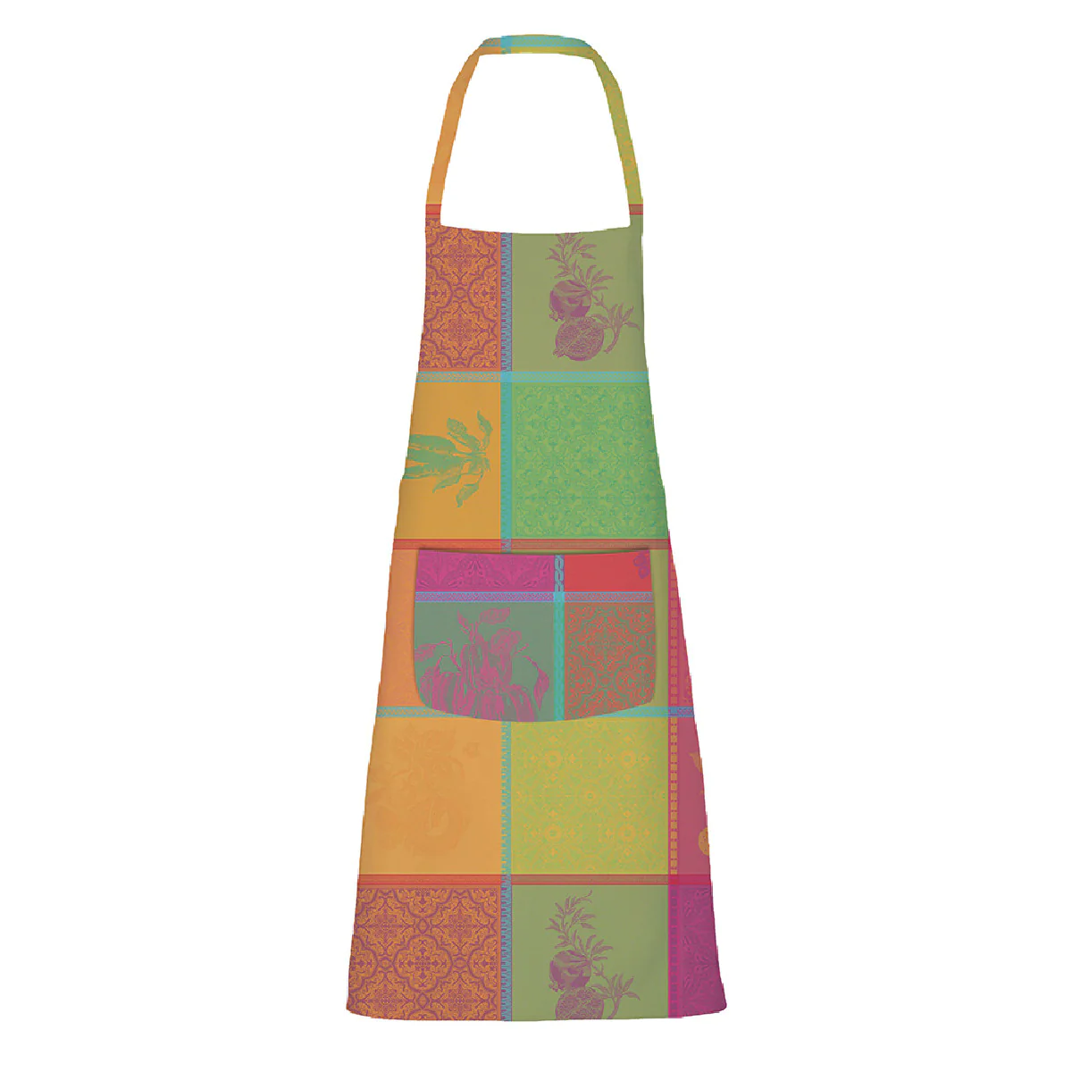 Tablier enduit imperméable pur coton multicolore 75x85 Garnier Thiebau