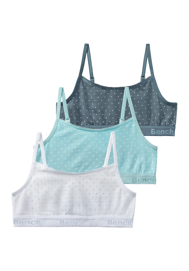 Bench. Bustier, 3 Stk. mit Pünktchen Print