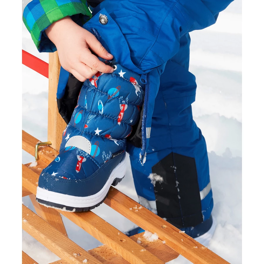 Playshoes Winter-Bootie Weltraum marine