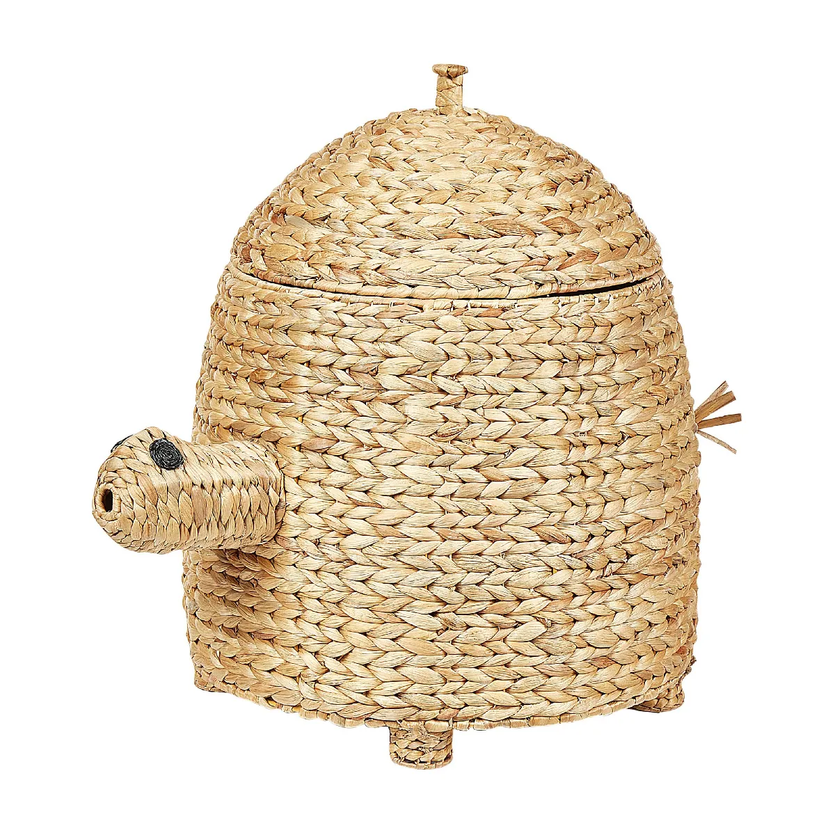 Beliani MONTAGU - Panier en jacinthe d'eau ton naturel