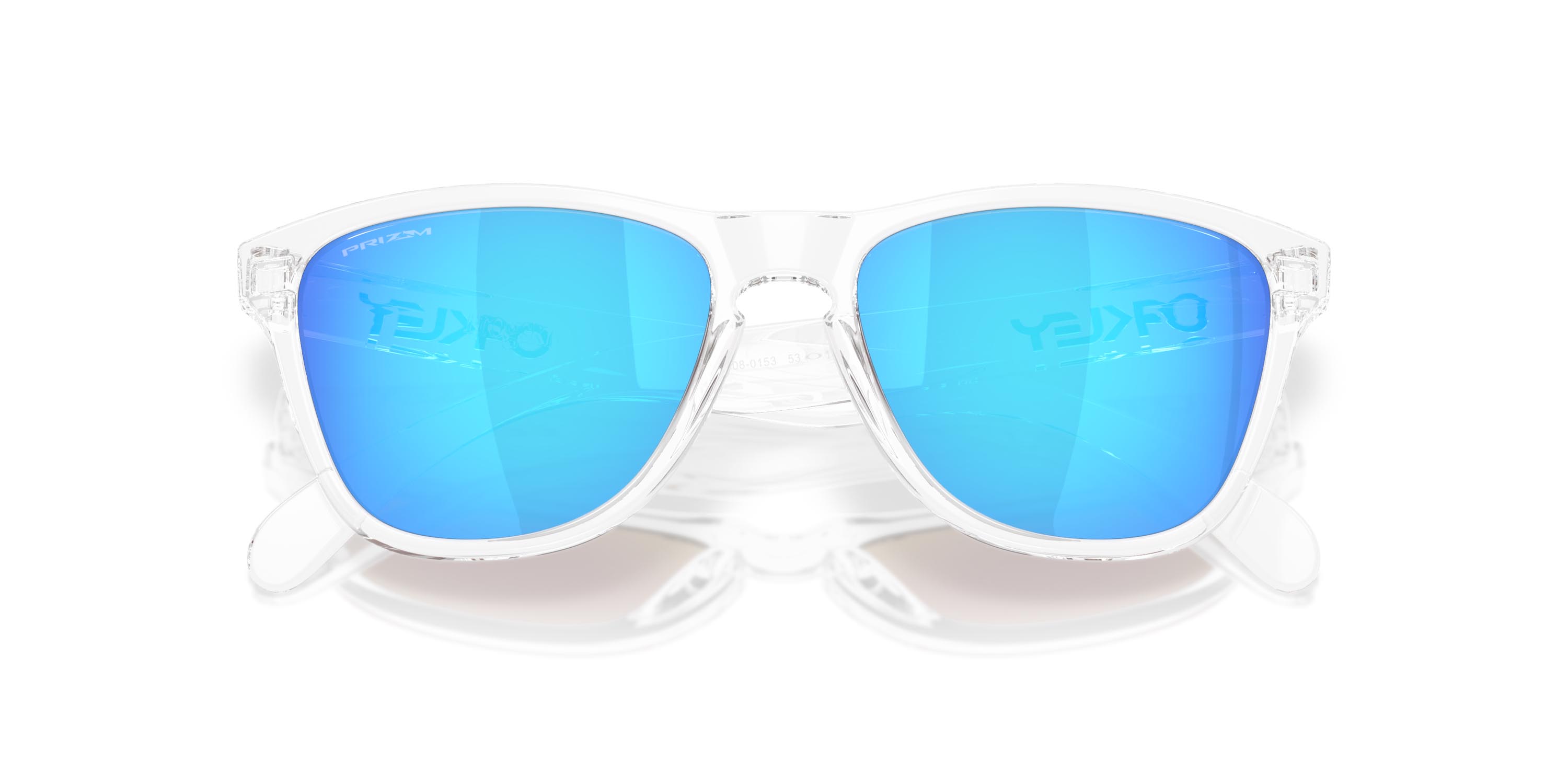 Frogskins S 0153/Polished Clear w/Prizm Sapphire