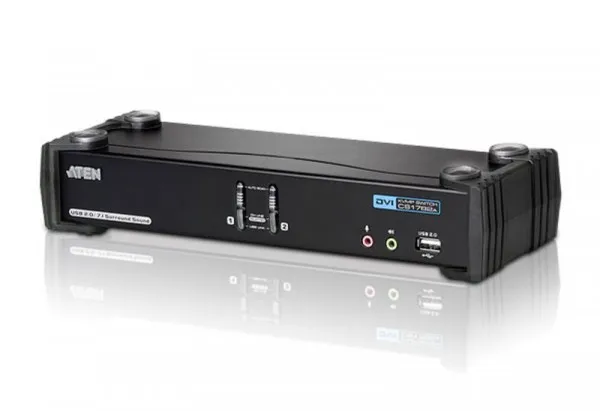 ATEN CubiQ CS1782A - KVM / audio / USB switch - 2 x KVM / audio - 1 lokalbruger - desktop