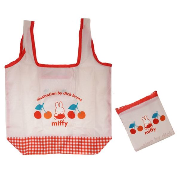 Marimocraft - Nijntje Retro Cherry Series Eco Boodschappentas (Eén Punt)