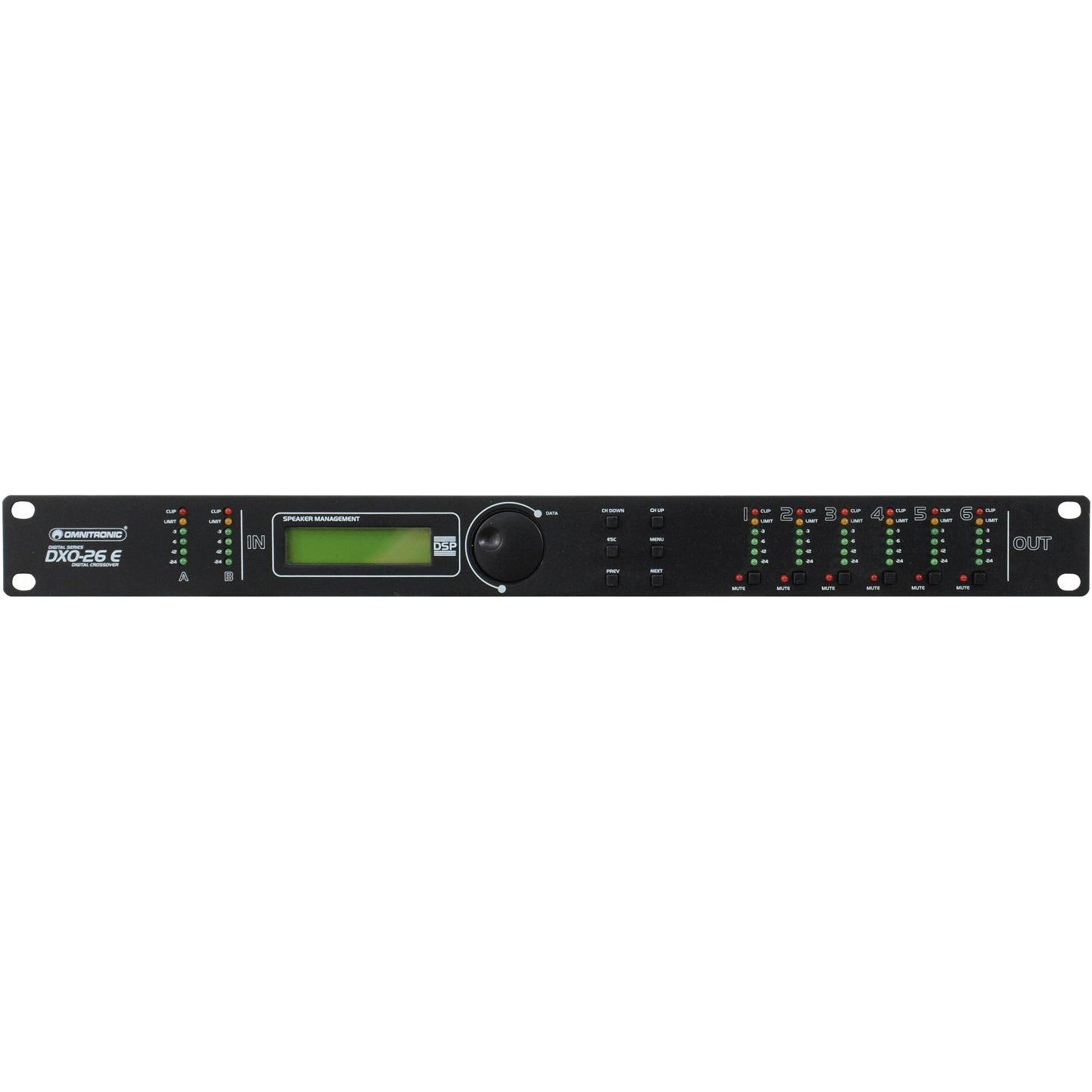 Omnitronic DXO-26E digitale actieve crossover 2i6o