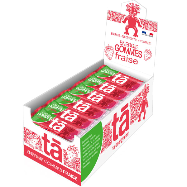 Gels énergétiques TA ENERGY GOMMES FRAISE (X 24) UNICOLORE