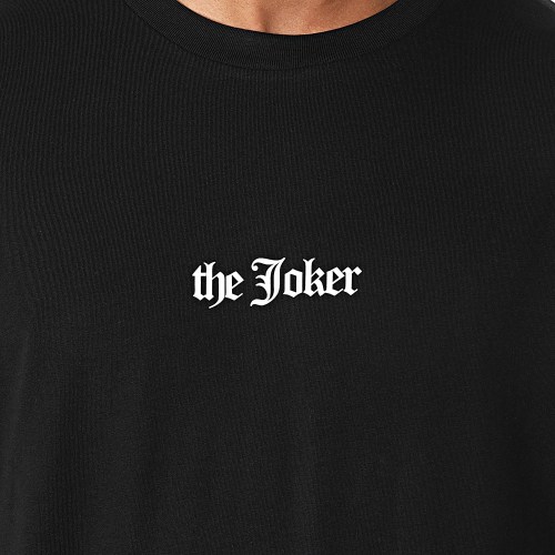 Tee Shirt Oversize Joker Logo Noir