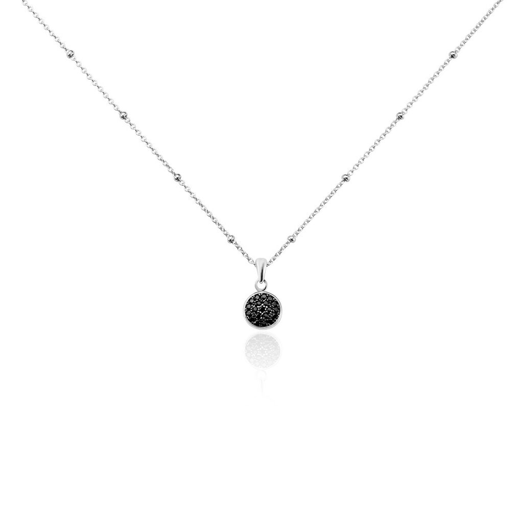 Collier Pascalin Argent Blanc Oxyde De Zirconium