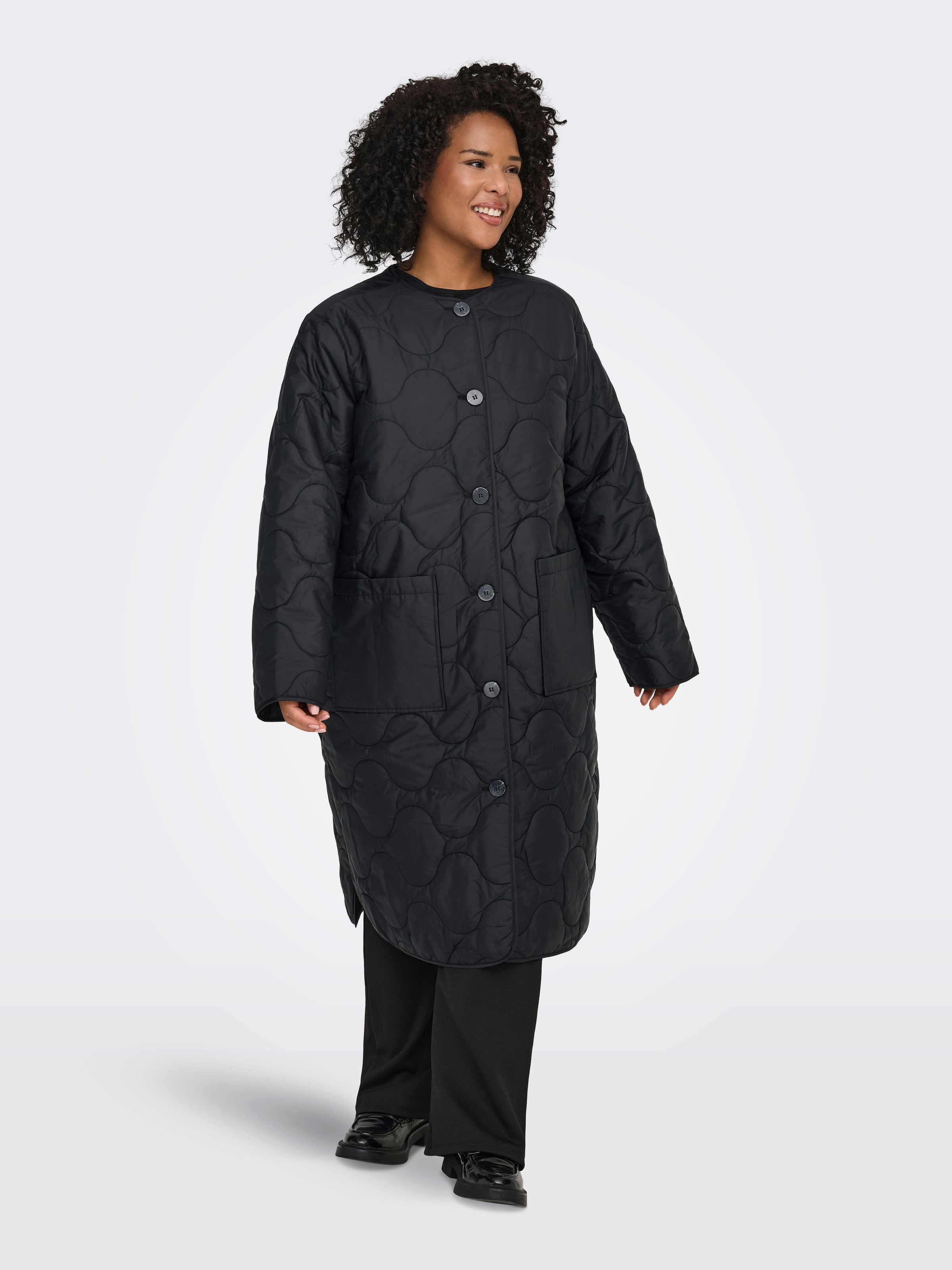 ONLY CARMAKOMA Steppmantel »CARSANDY LIFE QUILT X-LONG COAT OTW«