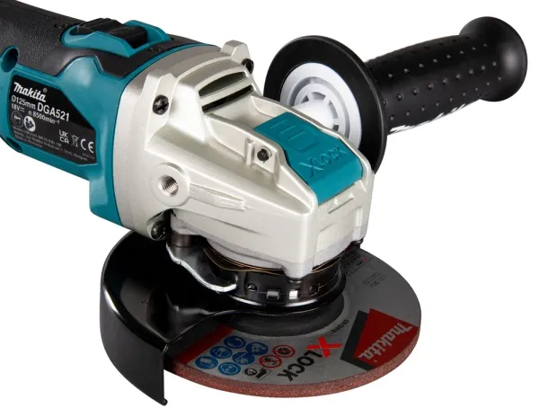 Makita DGA521ZX1 - Vinkelkværn - ledningfri - 125 mm - 18 V - SOLO