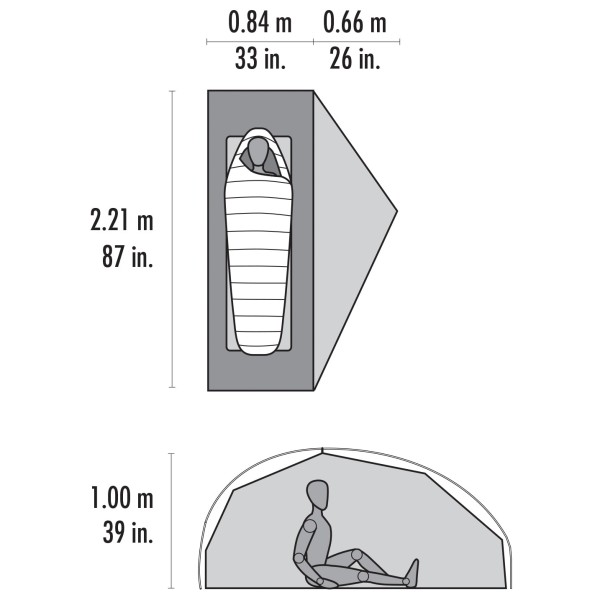 MSR - Freelite 1 Person Tent V4 - Tente 1 place