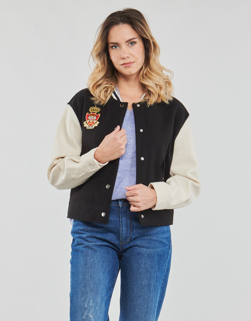 Only - ONLWEMBLEY L/S COLLEGE JACKET CC PNT - Noir / Blanc