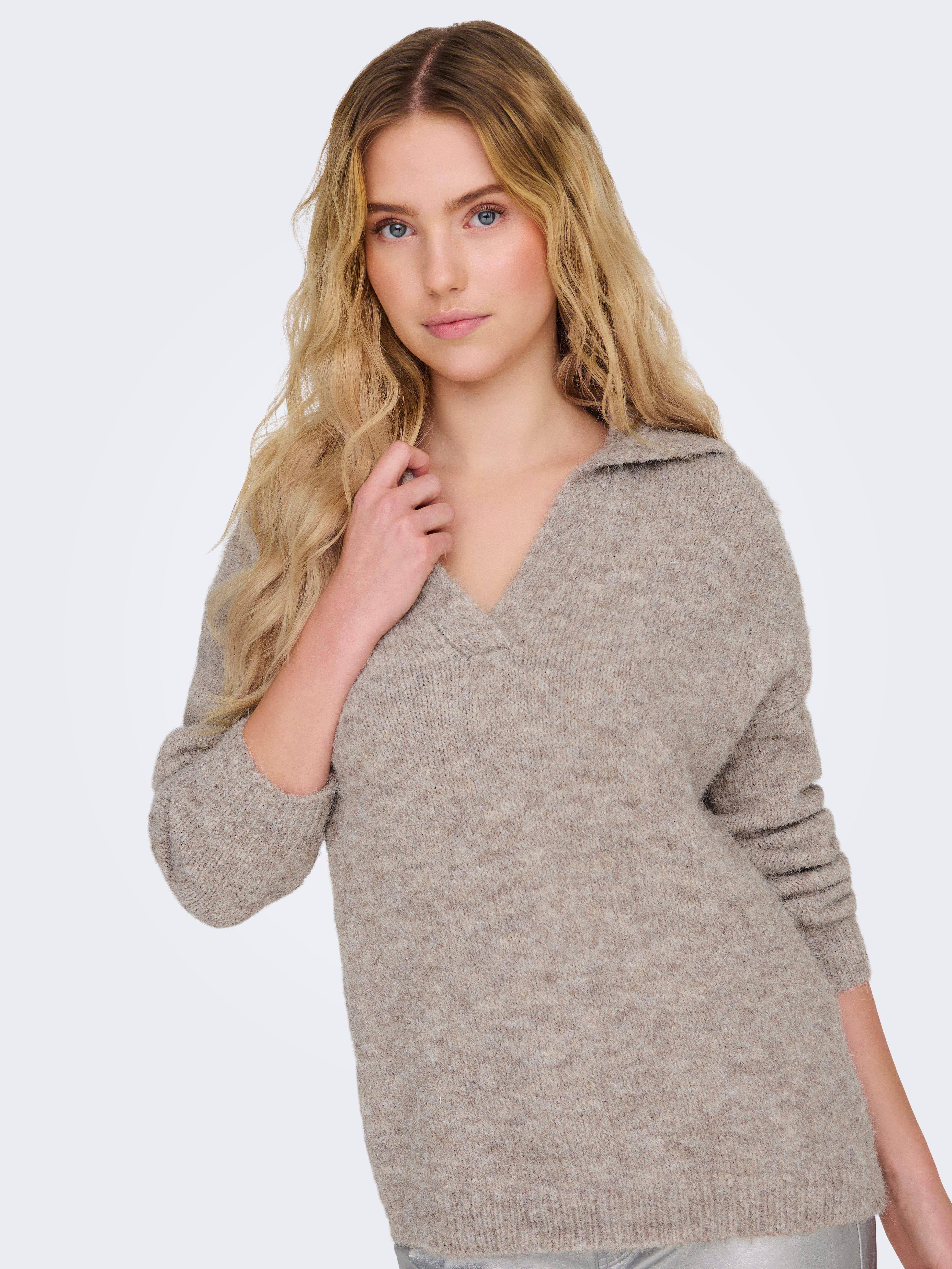ONLMAGGIE Strickpullover Malt Ball