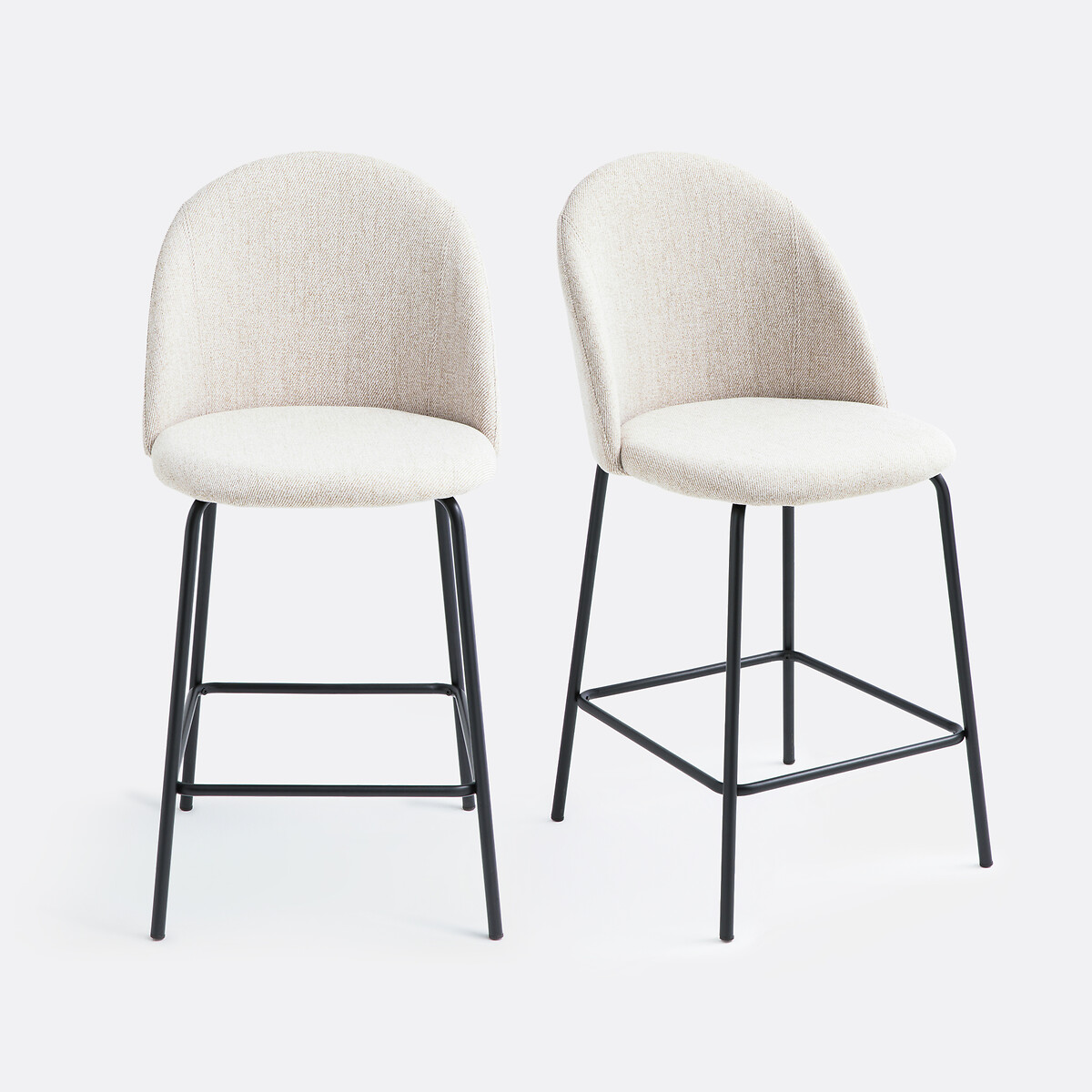 LA REDOUTE INTERIEURS<br>Conjunto de 2 poltronas em estilo nórdico mesclado