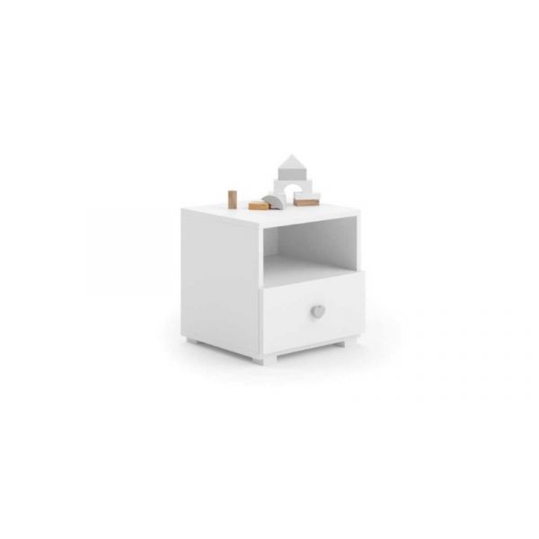 Kobi Mesa de Cabeceira Emi Heart Grey