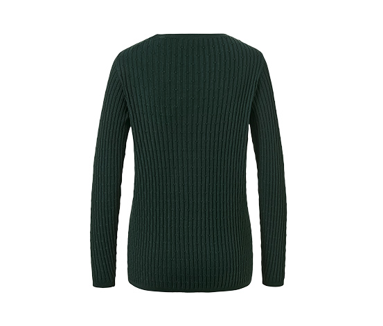 Zopfstrickpullover, grün