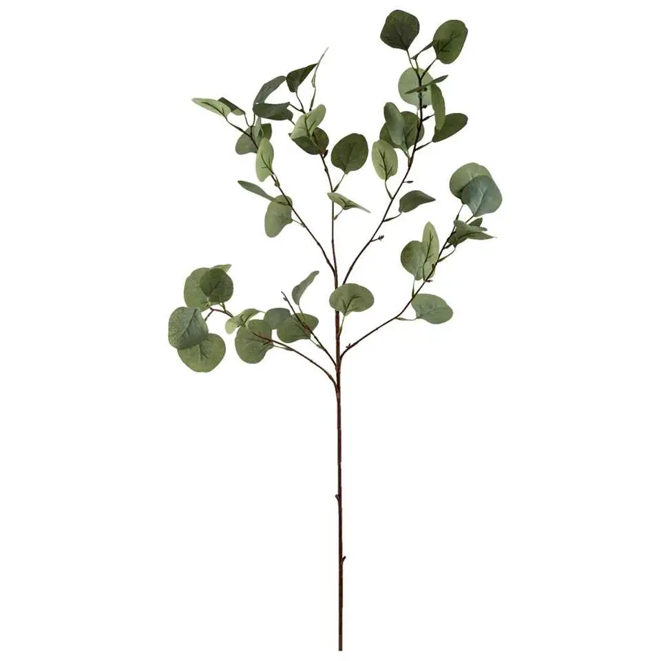 Decoratieve tak Eucalyptus Spray - grijs/groen - 87 cm