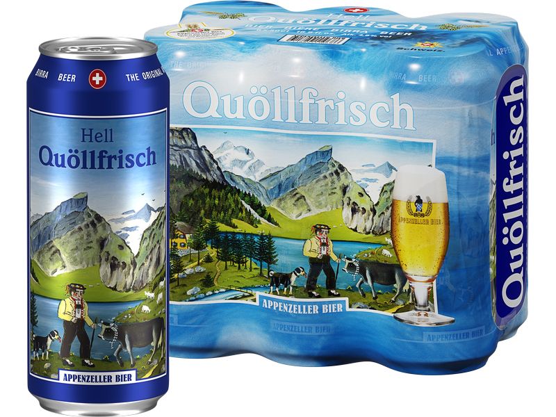 Appenzeller Bier Bier Quöllfrisch 6 x 0.5 l Hellbier