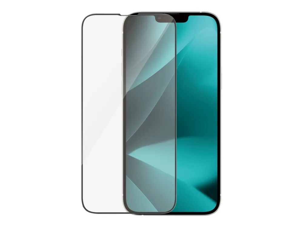 PanzerGlass™ | Antibacterial - Skærmbeskytter for mobiltelefon - Ultra-Wide Fit - rammefarve sort | Apple iPhone 13 Pro Max/14 Plus