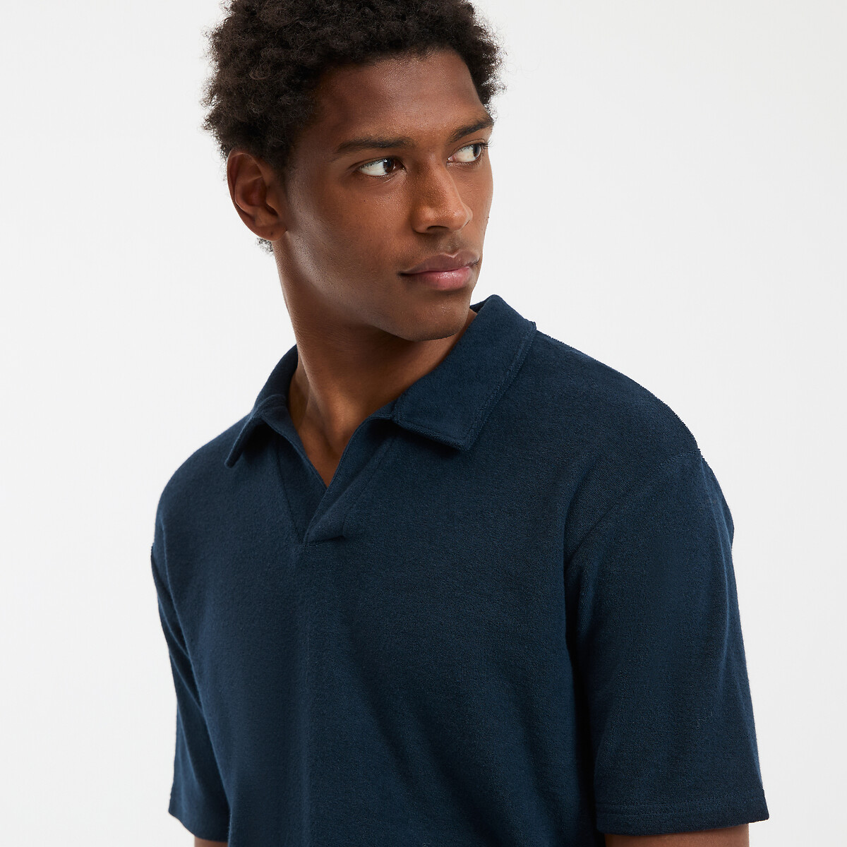 COLEÇÕES LA REDOUTE<br>Shorts de pijama, camiseta de manga curta com gola polo