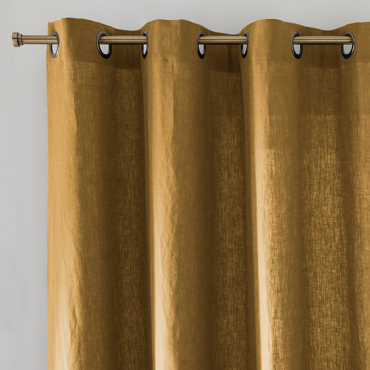 LA REDOUTE INTERIEURS<br>Cortina de linho lavado com ilhós Onega