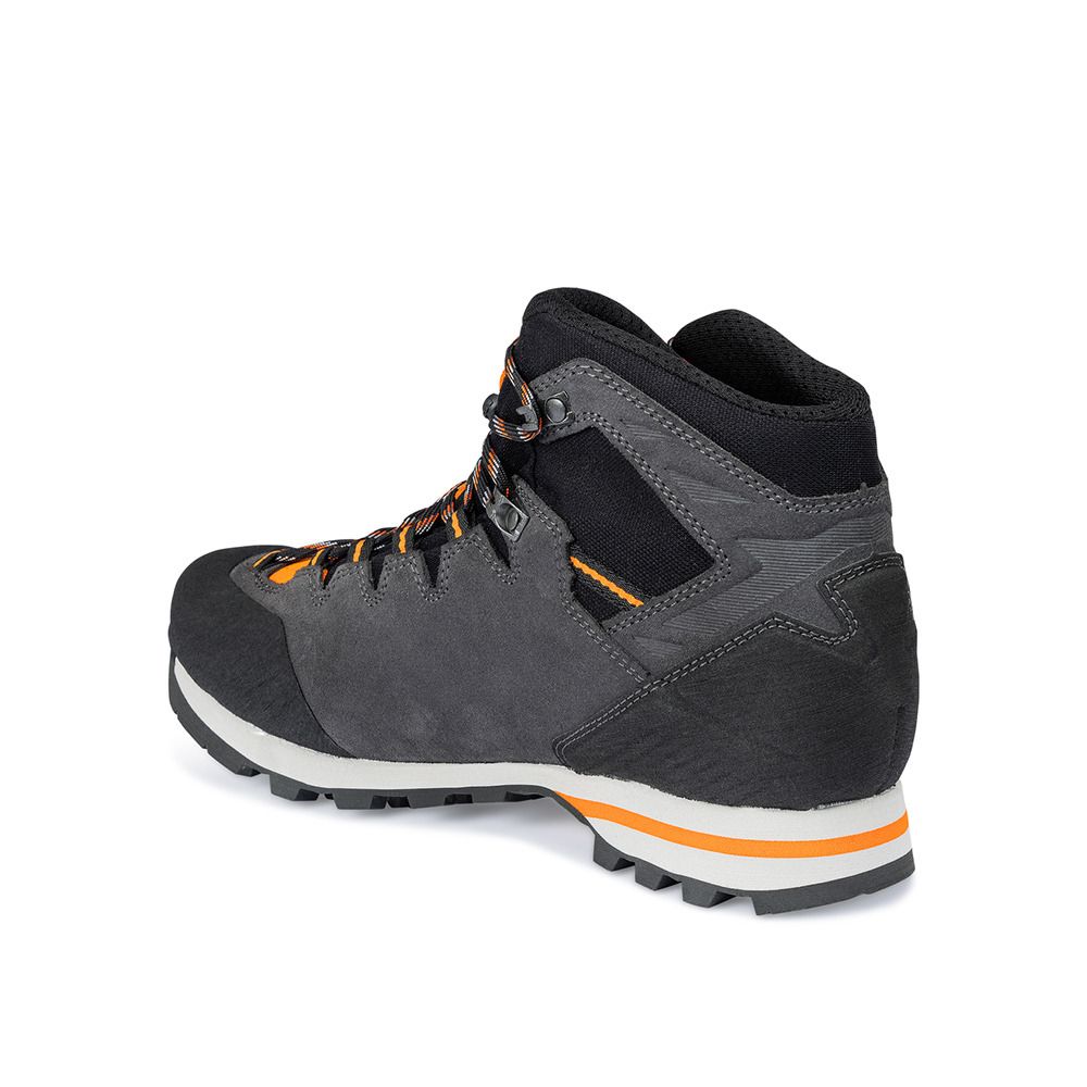 Hanwag MAKRA LIGHT GTX - Chaussures randonné Homme asphalt/orange