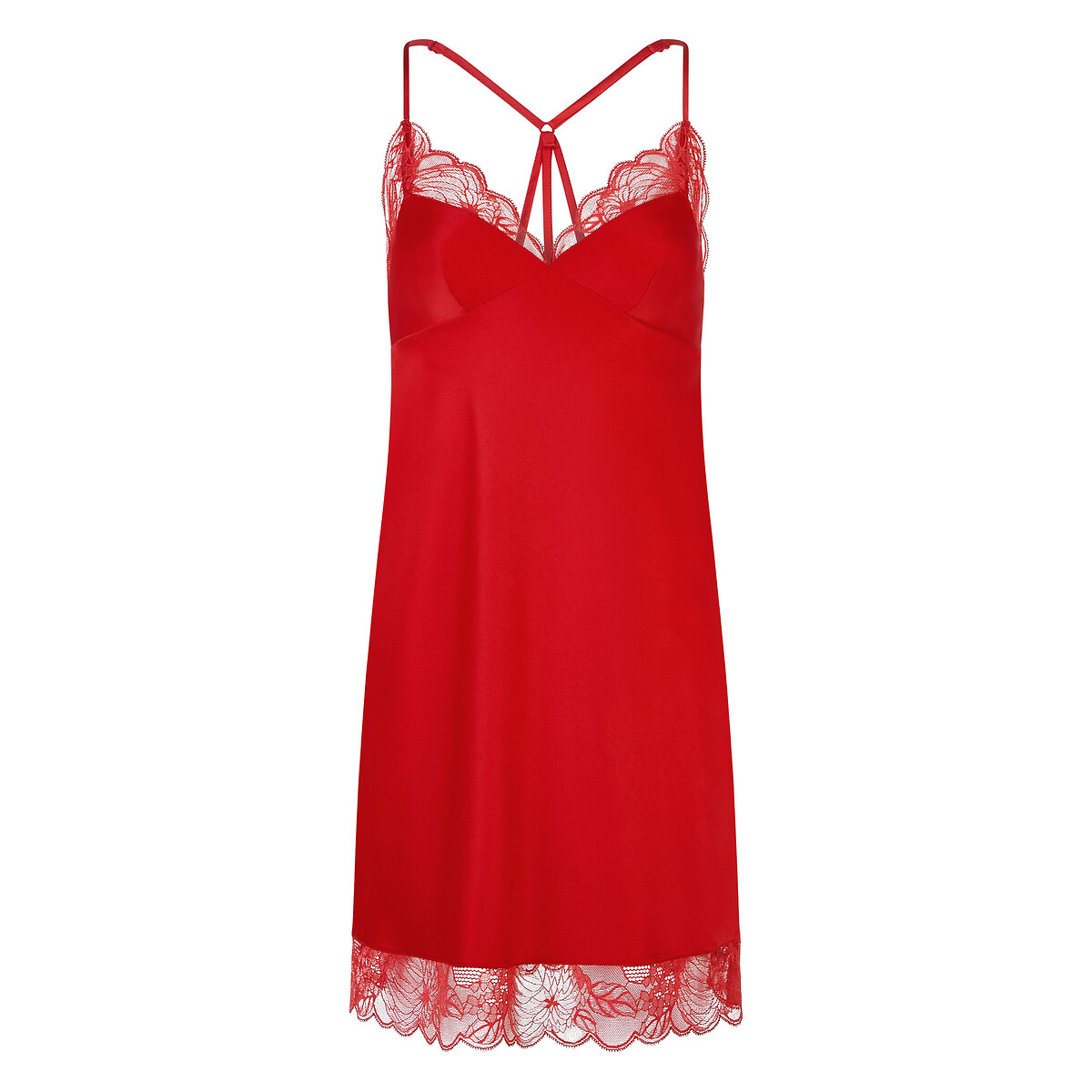 CHANTELLE<br>Camisola de cetim, Flores da Meia-Noite