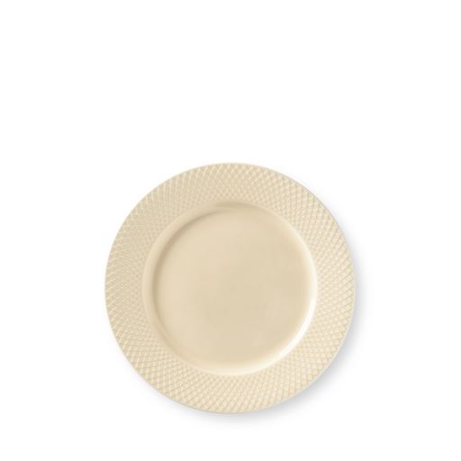 Lyngby Porcelæn Rhombe Earth Middagstallerken, Marble, Ø27 cm