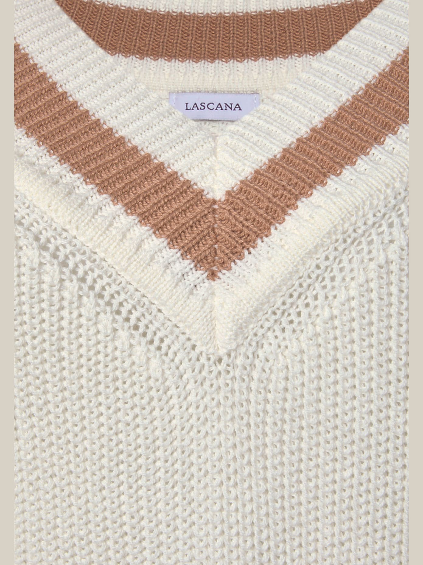 Pull à encolure en v encolure en v avec large bordure